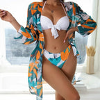 Women's Three-piece Bikini Mesh Split Swimsuit - DanaFashionstore
