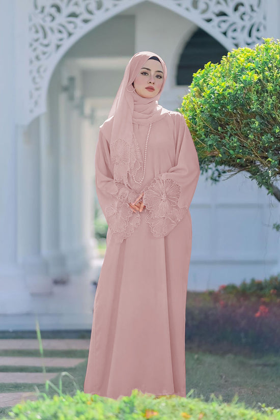 Women's Muslim Robe Malay Indonesian Dress With Headscarf