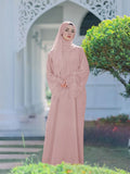 Muslim Robe Malay Indonesian Dress with Headscarf - Traditional Islamic Clothing - DanaFashionstore