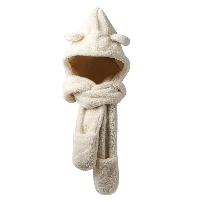 Ears Animal Hat Gloves Scarf - DanaFashionstore