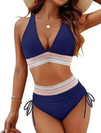 Fashion Women's High Waist Bikini Split Suit - DanaFashionstore