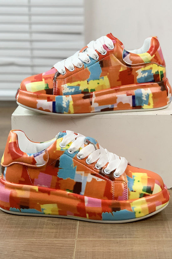 Hand-painted Shoes Women's Platform Casual Shoes Painted Sports