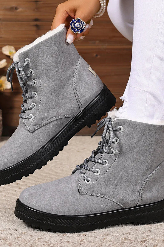 Women's Fashionable Waterproof High-top Cotton-padded Snow Boots - DanaFashionstore