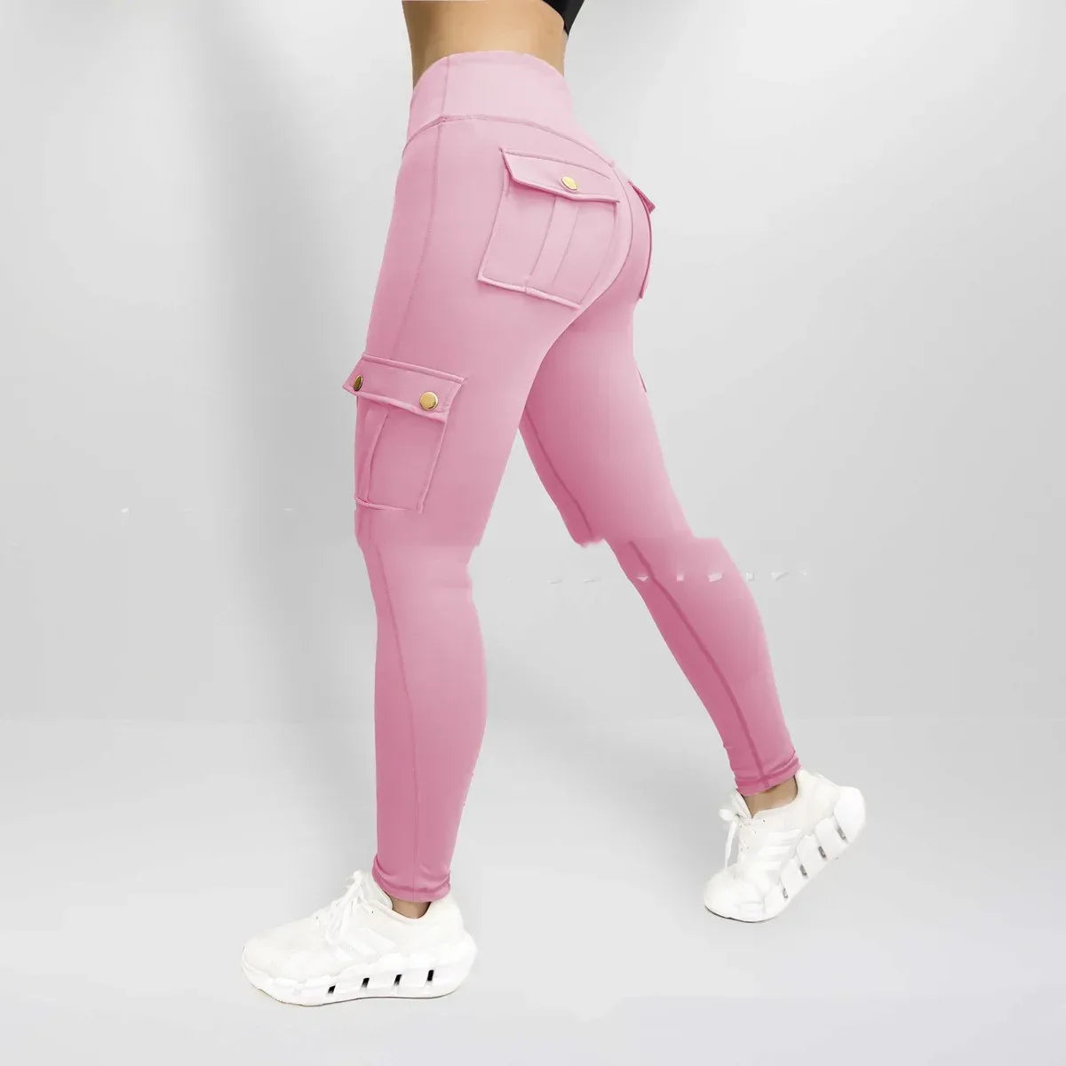 Workwear With Pocket Fitness Pants For Women High Elastic Tight - DanaFashionstore