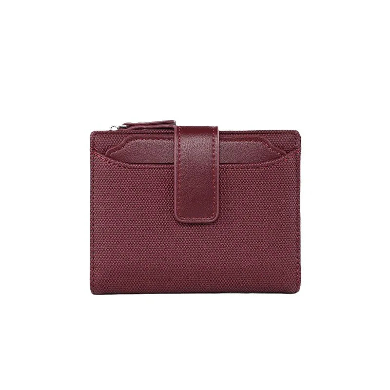 Women's Short Solid Color Leather Wallet - DanaFashionstore