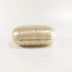 Women's Oval Acrylic Solid Color Pearly Evening Bag - DanaFashionstore