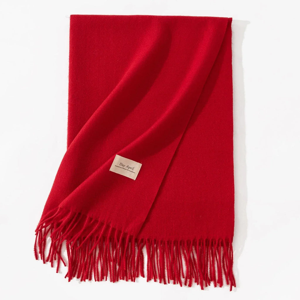 Pure Color Artificial Cashmere Scarf Women's Winter High-grade Shawl - DanaFashionstore