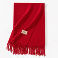 Pure Color Artificial Cashmere Scarf Women's Winter High-grade Shawl - DanaFashionstore