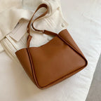 Simple Large Bag Soft Leather Large Capacity One-shoulder Portable Tote Bag - DanaFashionstore