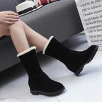 Women's Snow Boots Winter Fleece-lined Warm Two-way Wear - DanaFashionstore