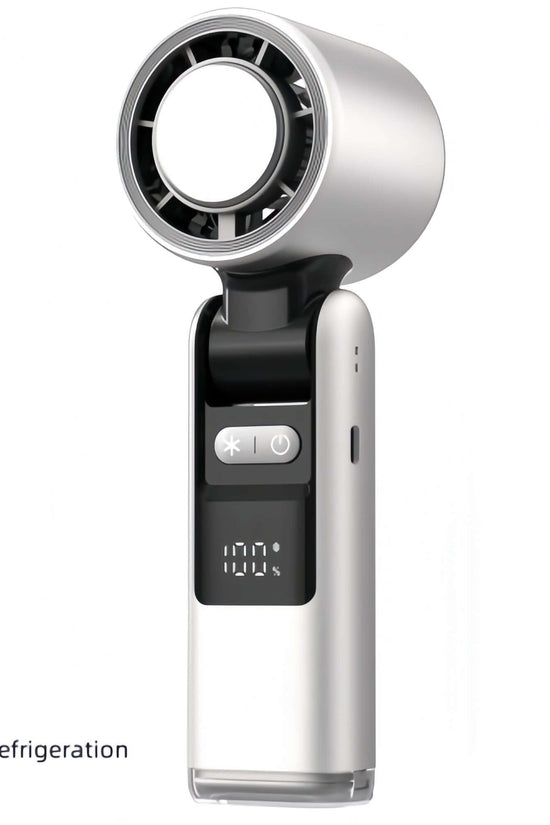 Turbos Chilled Ice Sensation Cold Fan Super Mini Turbos Speed Fan USB Powered Digital Display For Outdoor Camping Travel $55.99 Dana Fashion Color: White Without Refrigeration Size: 63x57x176mm Beauty Tools Summary: Extremely Strong, Yet Natural Wind: Thi