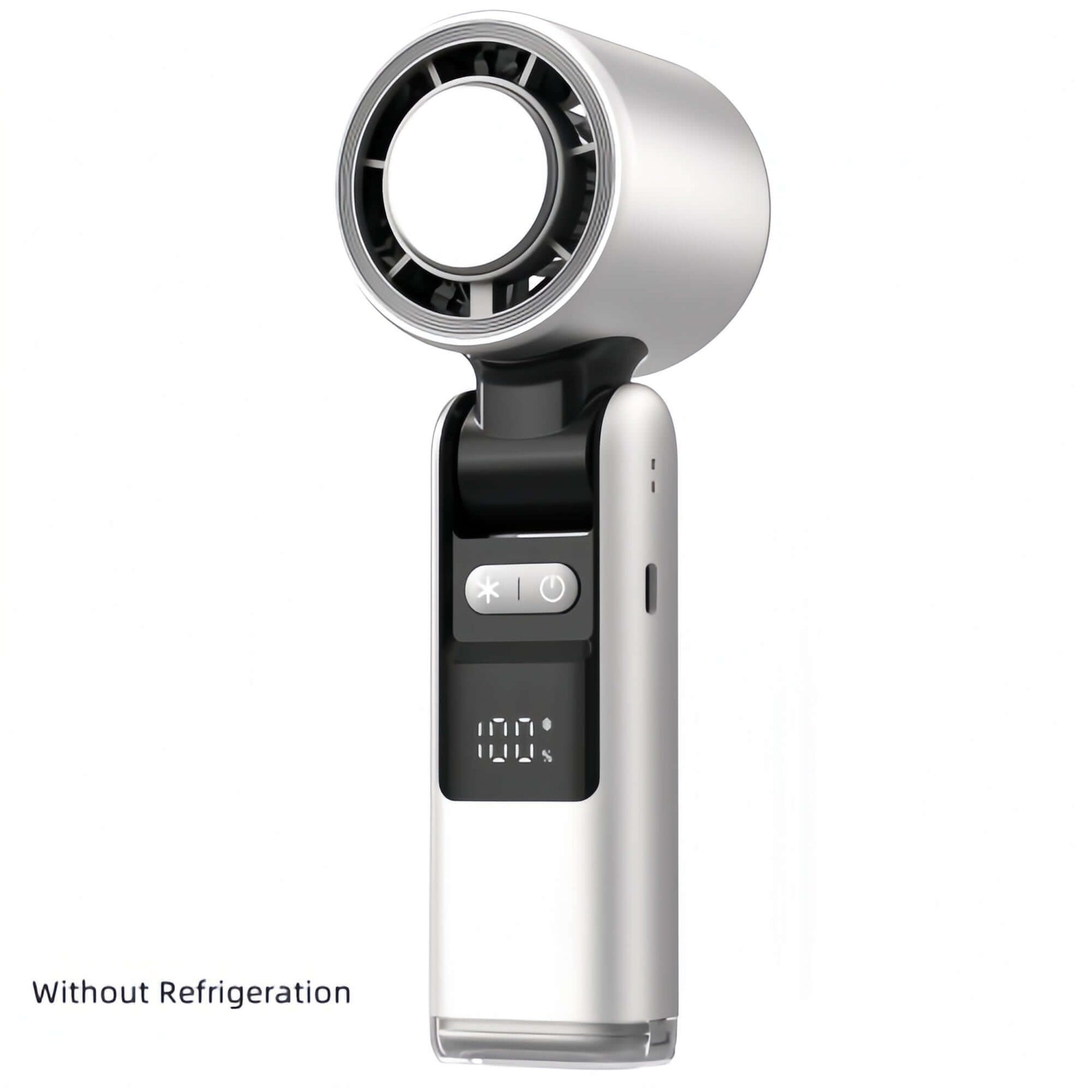 Turbos Chilled Ice Sensation Cold Fan Super Mini Turbos Speed Fan USB Powered Digital Display For Outdoor Camping Travel $55.99 Dana Fashion Color: White Without Refrigeration Size: 63x57x176mm Beauty Tools Summary: Extremely Strong, Yet Natural Wind: Thi