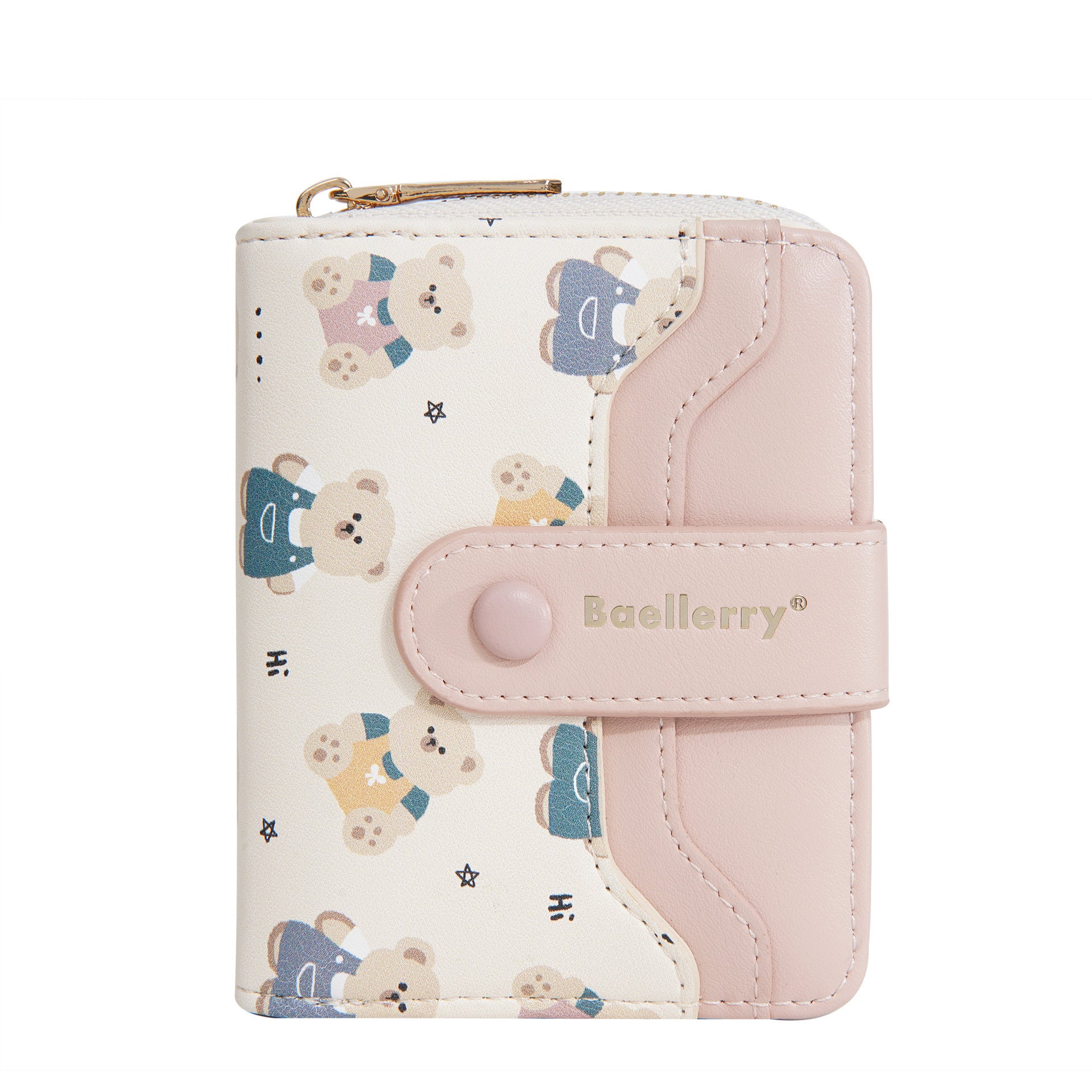 Short Little Bear Cartoon Printed Women's Wallet - Dana Fashion