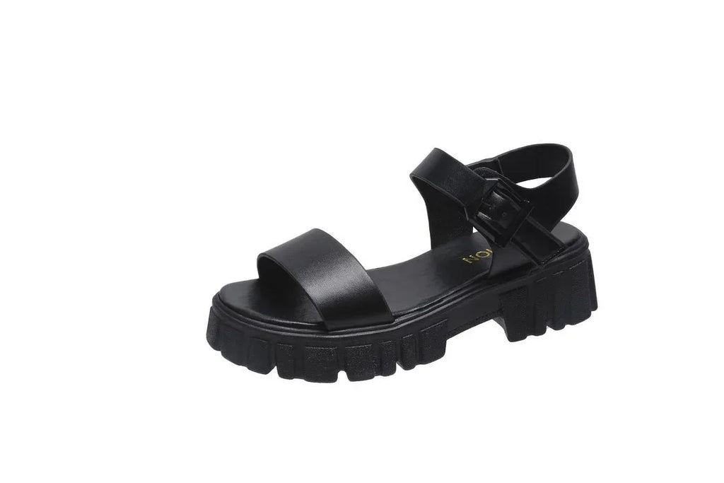 Summer Toe Platform Square Heel Casual Women's Sandals - DanaFashionstore
