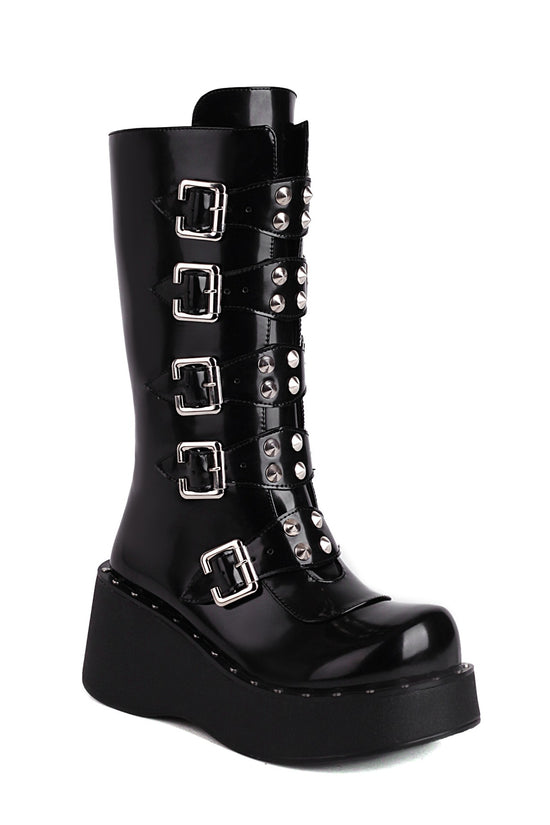 Autumn And Winter Thick Bottom High-heeled Belt Buckle