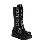 Autumn And Winter Thick Bottom High-heeled Belt Buckle - DanaFashionstore