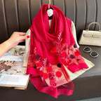 Elegant All-match Embroidered Summer Sunscreen Scarf - DanaFashionstore