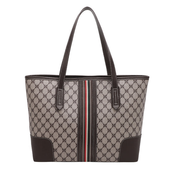 Korean Fashion Printed Tote Large Capacity Shoulder Bag - Dana Fashion