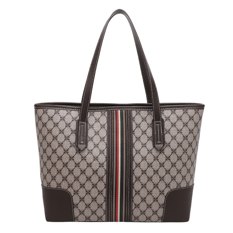 Korean Fashion Printed Tote Large Capacity Shoulder Bag - Dana Fashion