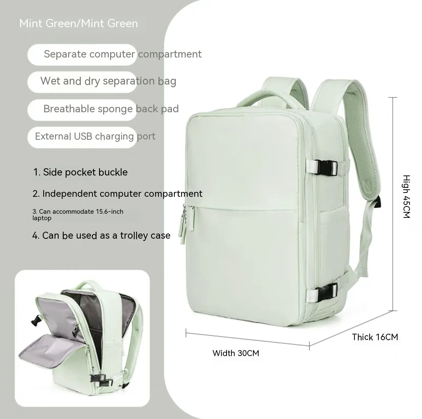 Large Capacity Multifunctional Travel Waterproof Mummy Backpack - DanaFashionstore