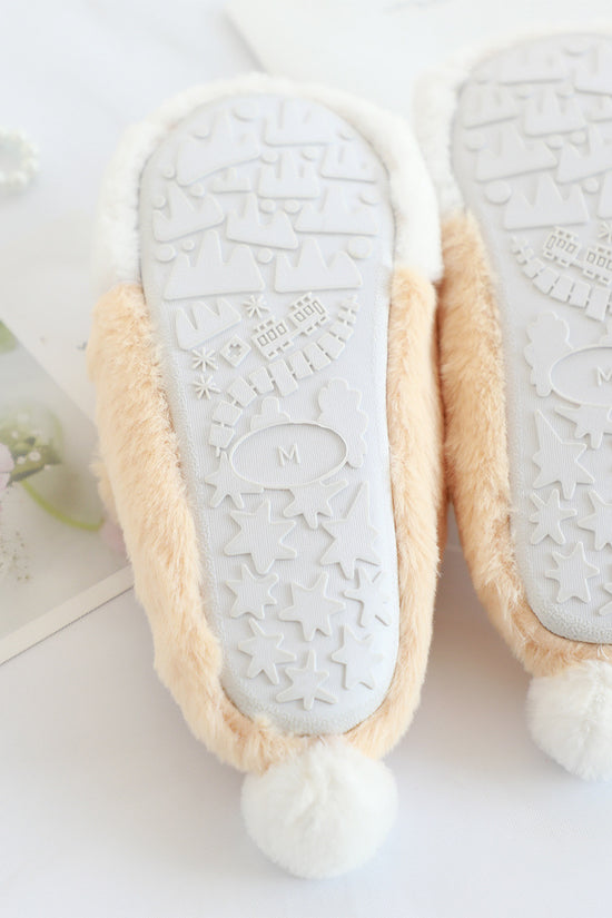 Love Elk Plush Home Warm Slippers