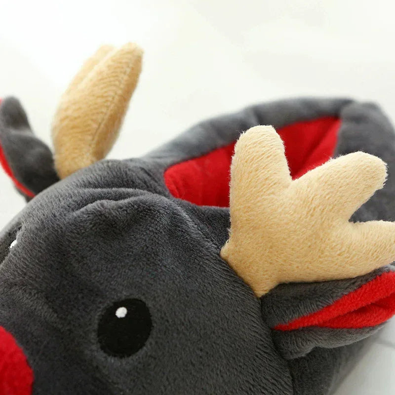 Christmas Shoes Cute Elk Home Slippers - DanaFashionstore