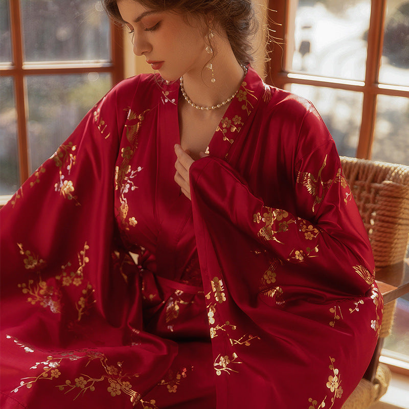 Women's Feather Nightgown Wedding - Dana Fashion