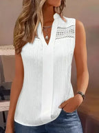 Plus Size Women's Elegant Sleeveless Blouse - DanaFashionstore