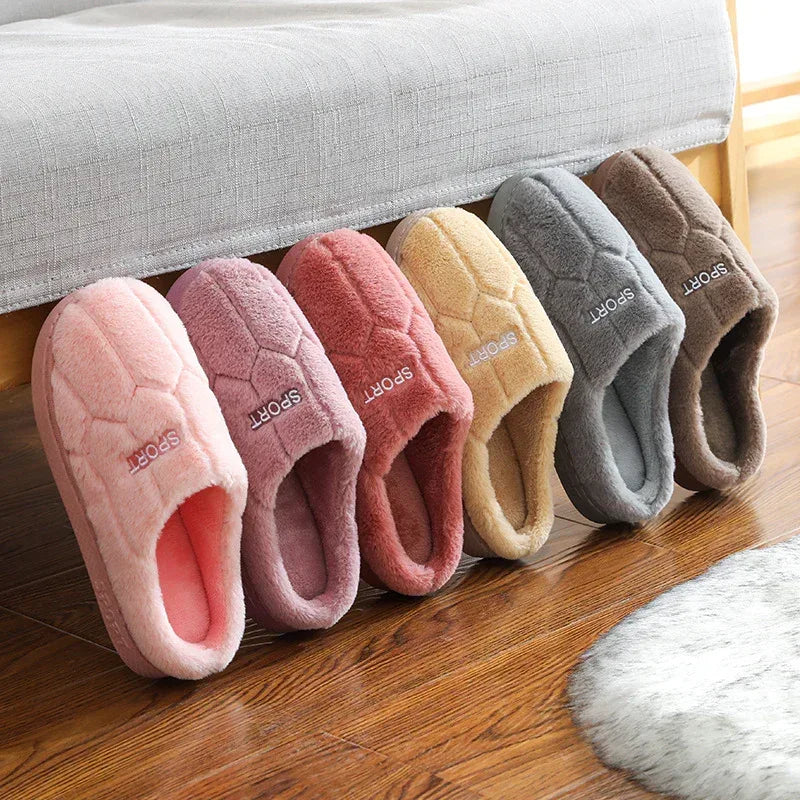 Unisex Slippers Cozy Plush House Slippers Warm Winter Slippers Indoor - DanaFashionstore