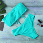 Ladies Bikini One Piece Solid Color - DanaFashionstore