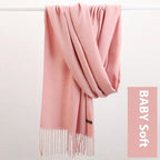 Pure Color Warm Keeping Scarf All-match Cashmere Shawl - DanaFashionstore