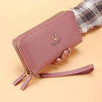 Women's Handbag Long Double Layer Zipper Large Capacity - DanaFashionstore