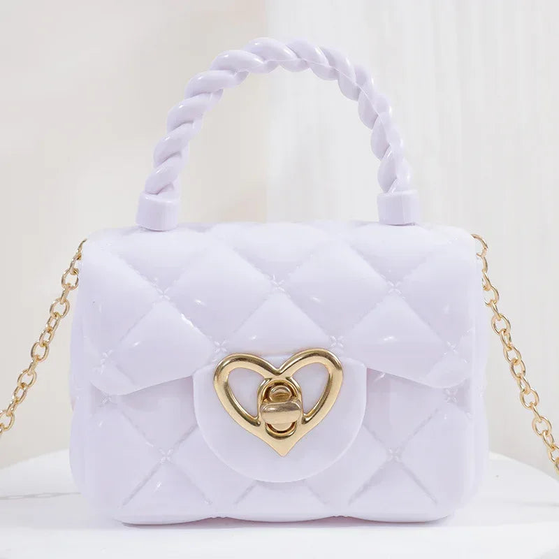Plastic Transparent Jelly Mini Love Handbag - DanaFashionstore