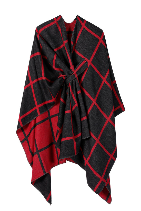 Women's Fashion Gingham Check Warm Scarf