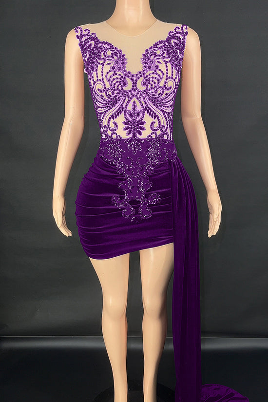 Summer Luxury Evening Dress Female Singer Stage Costume Senior Dress Side Trailing Skirt