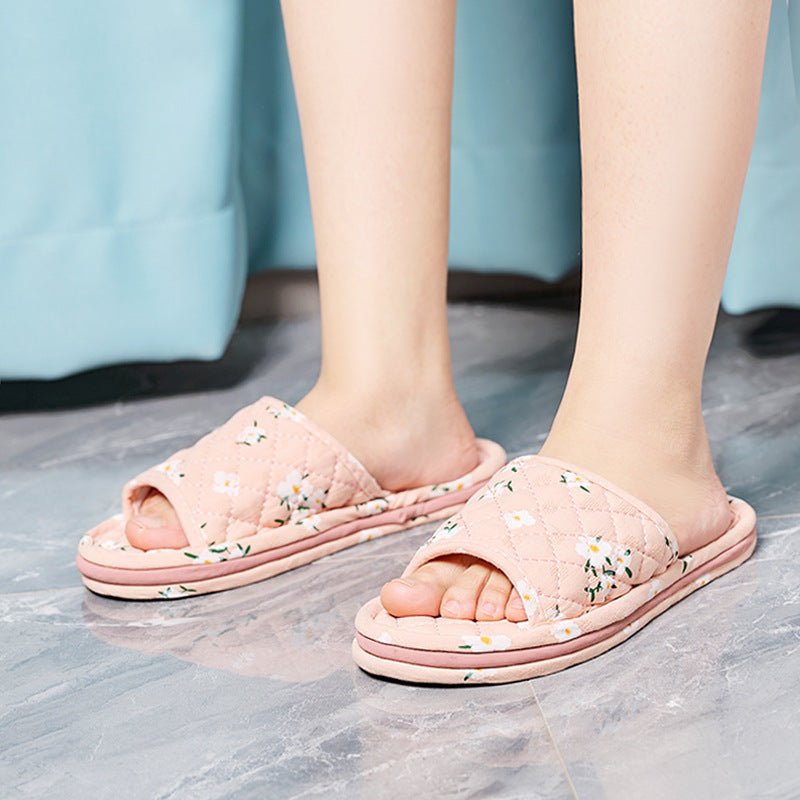 Fabric Slippers Korean Style Three-layer Thickened $25.10 Dana Fashion Color: Three Layers Fresh Green Size: Free Size Women's clothing Product information: Color: three layers thick bottom pink, three layers thick bottom cute pink, three layers thick bot