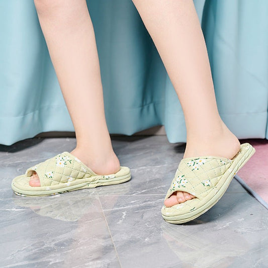 Fabric Slippers Korean Style Three-layer Thickened $25.10 Dana Fashion Color: Three Layers Fresh Green Size: Free Size Women's clothing Product information: Color: three layers thick bottom pink, three layers thick bottom cute pink, three layers thick bot