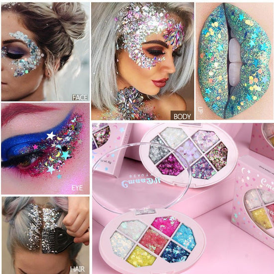 Face Jewels Eyeshadow Shimmer Pigment Body Face Eye Glitter Sequin Gel Cream Eye Shiny Skin Face Festival Cosmetic Glitter $19.00 Dana Fashion Color: A makeup Overview: 100% brand new and high-quality products. Small and light, easy to carry. Specificatio