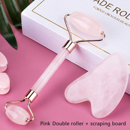 Face Lift Up Wrinkle Remover Gua Sha Stone For Face Massage Gua Sha Scraper $92.08 Dana Fashion style: Suit1 Beauty Tools Product information: Resin beeswax roller Main material: resin Specification: 2-piece set Weight: 65g Efficacy: Improve keratin moist