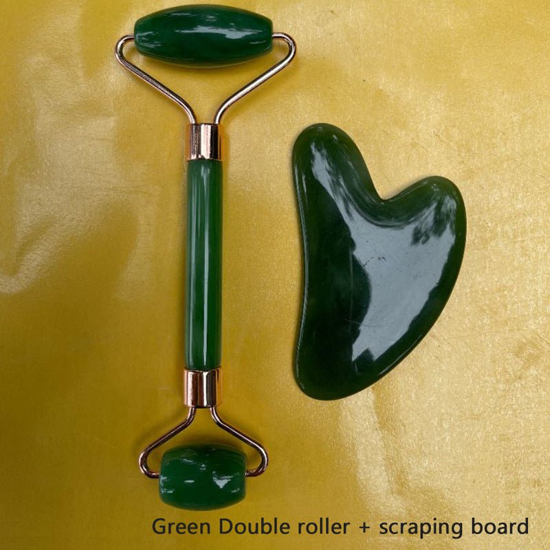 Face Lift Up Wrinkle Remover Gua Sha Stone For Face Massage Gua Sha Scraper $19.00 Dana Fashion Color: Black Beauty Tools Product information: Resin beeswax roller Main material: resin Specification: 2-piece set Weight: 65g Efficacy: Improve keratin moist