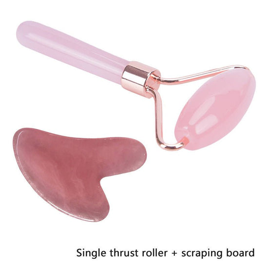 Face Lift Up Wrinkle Remover Gua Sha Stone For Face Massage Gua Sha Scraper $17.00 Dana Fashion Color: Single wheel pink Beauty Tools Product information: Resin beeswax roller Main material: resin Specification: 2-piece set Weight: 65g Efficacy: Improve k