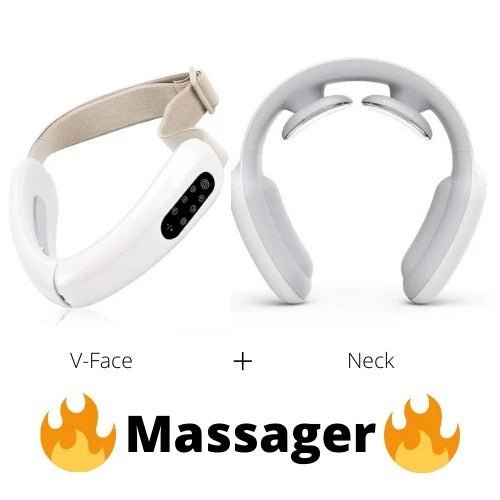 face-lifting instrument and Neck Massager $220.00 Dana Fashion Color: White Beauty Tools Overview: Through the low cycle pulse technology, 3-5cm deep under the skin, open the pain points and meridians, reduce the cervical pain. Specification: Power mode:
