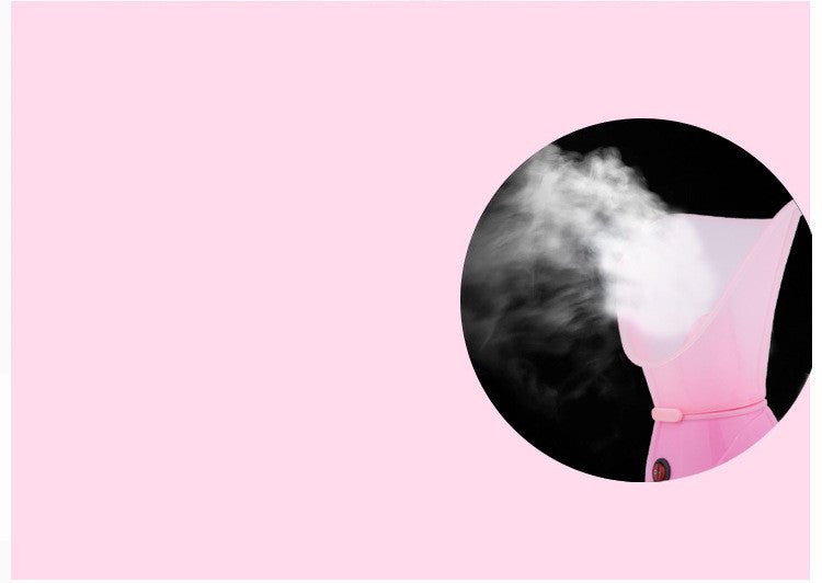 Face steaming machine for sprayer $51.28 Dana Fashion Color: Pink Size: EU Beauty Tools Name: ion hot steamer Rated voltage: 220V - 50Hz Rated power: 120W Capacity: 55ml Steam temperature: about 40 degrees at 15cm from the fog port Power cord length: Abou