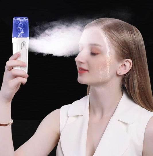 Facial Moisturizing Facial Beauty Apparatus With USB Charging Battery Bank $17.55 Dana Fashion Color: Pink Model: Luxury Beauty Tools Features: Nano Mist for Better Absorption: Nano water molecules is tiny enough and can penetrate into the bottom of skin,