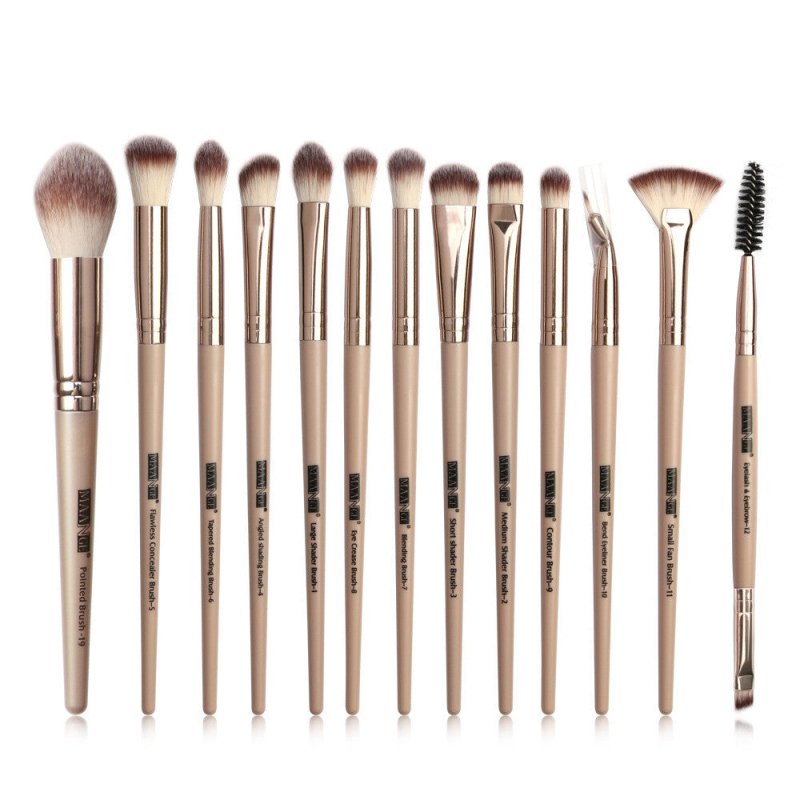 Factory Direct Sale Maange New Product 13 Eye Makeup Brush Set Eyeshadow Brush Beauty Tools Hot Sale $19.99 Dana Fashion Color: Gold makeup Product information Product Category: Makeup Brush Whether to import: No Number of brushes: 13 Brush material: corr
