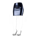 Aisle's Sexy Black Soft PU Sexy Tight-fitting Bag Field Training Short Skirt - DanaFashionstore