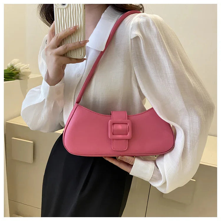 Western Style Shoulder Texture Crossbody Underarm Small Square Bag - DanaFashionstore