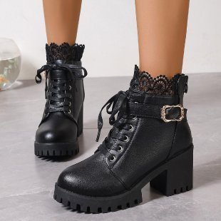 Fall Winter Fashion Korean Style Plus Size Short Boots Women $37.50 Dana Fashion Color: Black Size: 35 Women's shoes Product information: Lining material: cloth Color: Black, Brown Shoe Upper material: artificial PU Sock length: low tube Size: 35,36,37,38