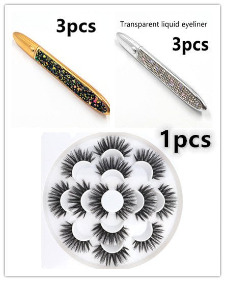 False Eyelashes Self-adhesive Eyeliner Multicolor $17.50 Dana Fashion Color: Mix packing Eyeliner color: Set makeup Product information: Color classification: Black liquid eyeliner, coffee color liquid eyeliner, transparent liquid eyeliner After applying