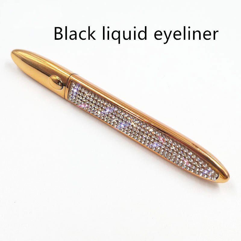 False Eyelashes Self-adhesive Eyeliner Multicolor $17.50 Dana Fashion Color: Full Diamond Eyeliner color: Black makeup Product information: Color classification: Black liquid eyeliner, coffee color liquid eyeliner, transparent liquid eyeliner After applyi